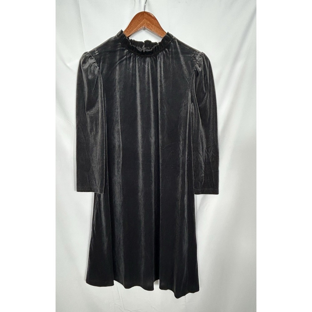 Womens Whimsigoth‎ Velvet Dress Size S Holiday Ruffle Regency Royalty Victorian